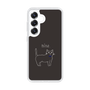 Slim Protection Case［ Bow Tie Cat - Black ］