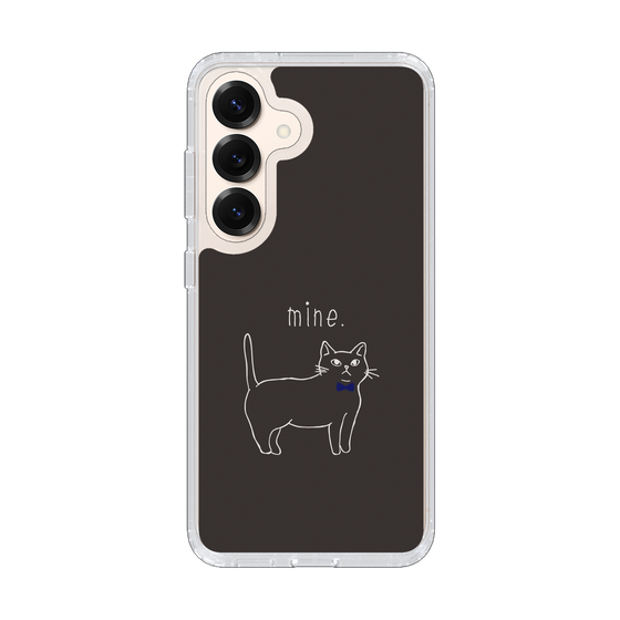 Slim Protection Case［ Bow Tie Cat - Black ］