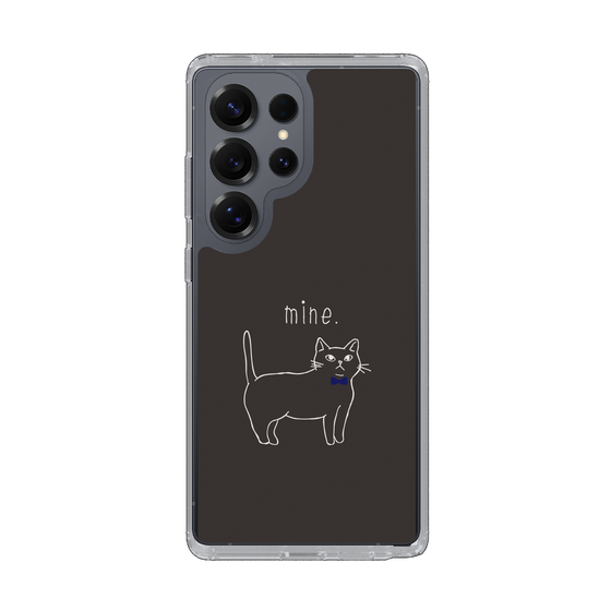 Slim Protection Case［ Bow Tie Cat - Black ］