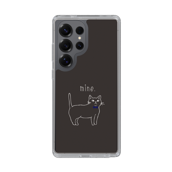 Slim Protection Case［ Bow Tie Cat - Black ］