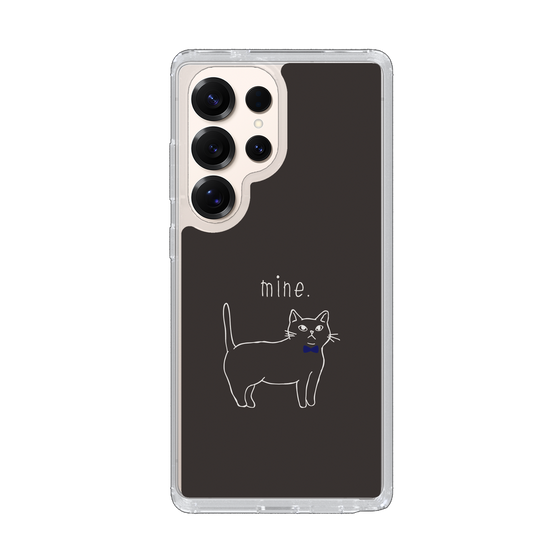 Slim Protection Case［ Bow Tie Cat - Black ］