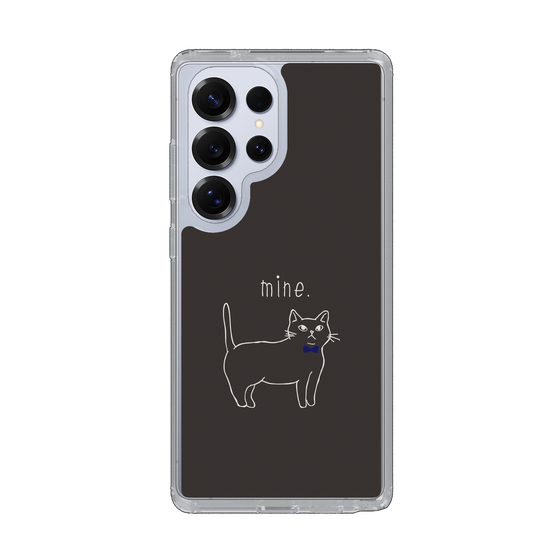 Slim Protection Case［ Bow Tie Cat - Black ］