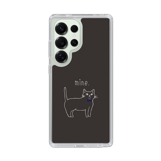 Slim Protection Case［ Bow Tie Cat - Black ］
