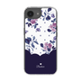 Slim Protection Case［ Twin Dot Flower - Navy ］