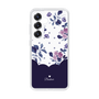 Slim Protection Case［ Twin Dot Flower - Navy ］