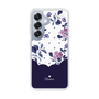 Slim Protection Case［ Twin Dot Flower - Navy ］