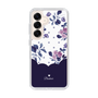 Slim Protection Case［ Twin Dot Flower - Navy ］