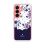 Slim Protection Case［ Twin Dot Flower - Navy ］