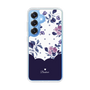 Slim Protection Case［ Twin Dot Flower - Navy ］