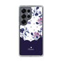 Slim Protection Case［ Twin Dot Flower - Navy ］