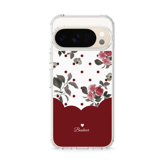 Slim Protection Case［ Twin Dot Flower - Red ］