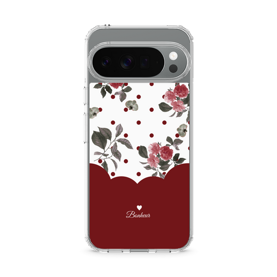 Slim Protection Case［ Twin Dot Flower - Red ］