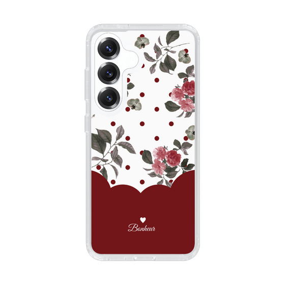Slim Protection Case［ Twin Dot Flower - Red ］