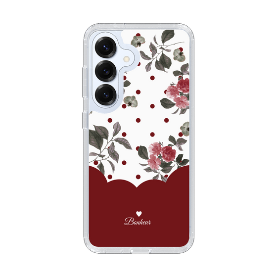 Slim Protection Case［ Twin Dot Flower - Red ］