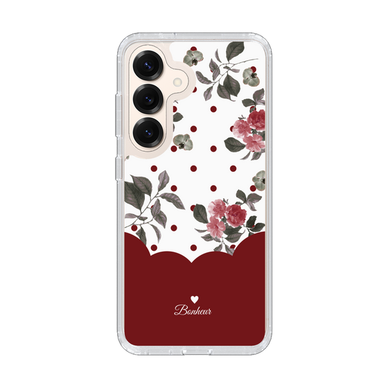 Slim Protection Case［ Twin Dot Flower - Red ］