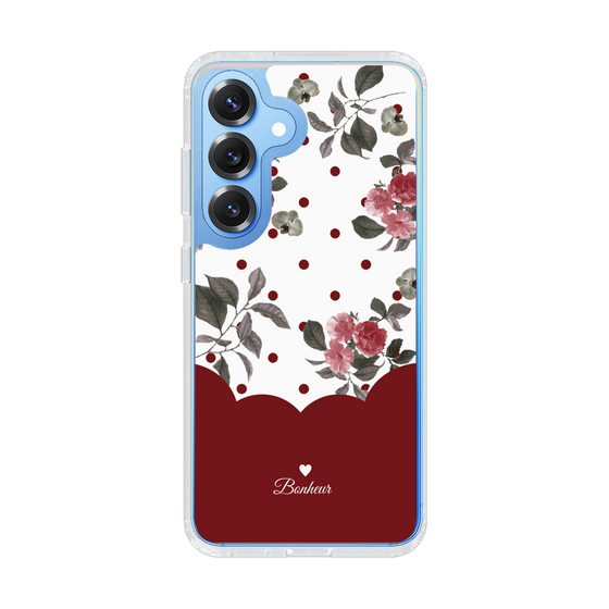 Slim Protection Case［ Twin Dot Flower - Red ］