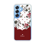 Slim Protection Case［ Twin Dot Flower - Red ］