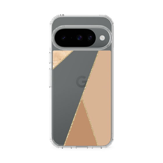Slim Protection Case［ Marble Triangle Palette - Beige ］