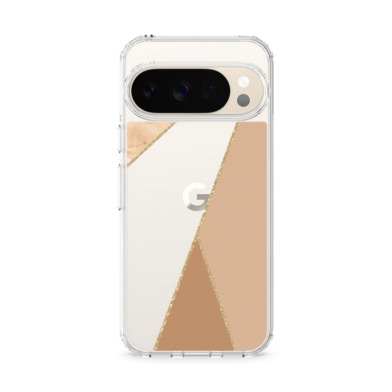Slim Protection Case［ Marble Triangle Palette - Beige ］