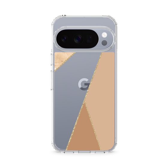 Slim Protection Case［ Marble Triangle Palette - Beige ］