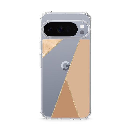 Slim Protection Case［ Marble Triangle Palette - Beige ］