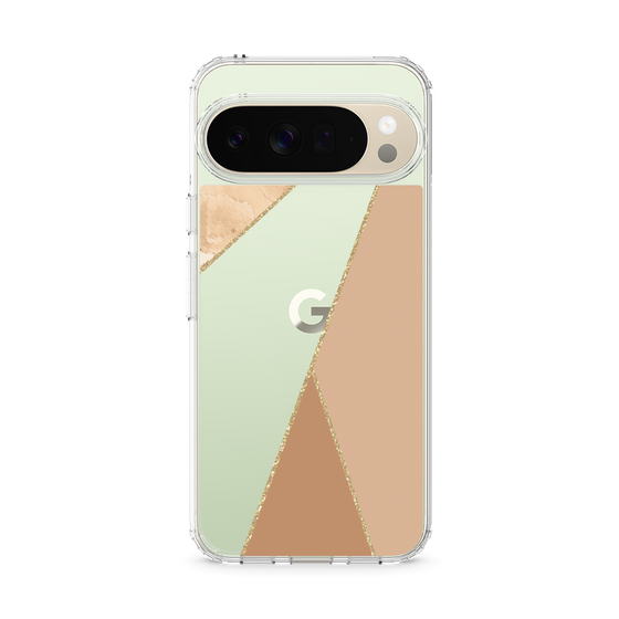 Slim Protection Case［ Marble Triangle Palette - Beige ］