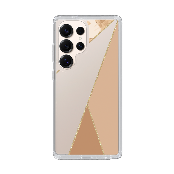 Slim Protection Case［ Marble Triangle Palette - Beige ］