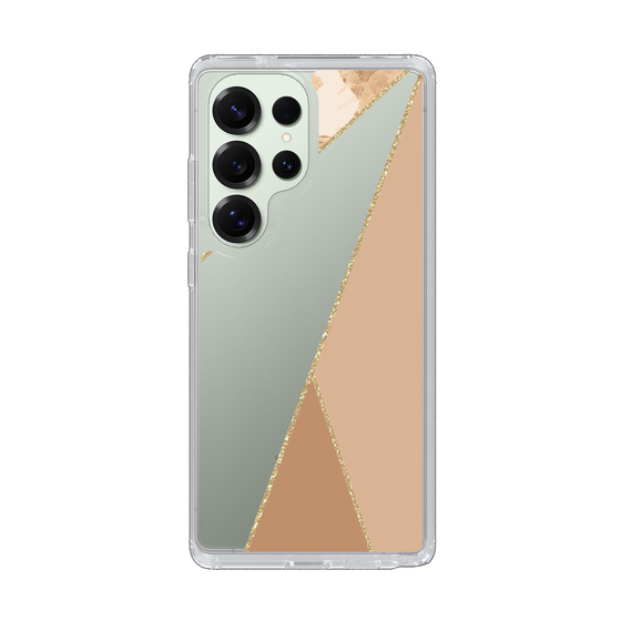 Slim Protection Case［ Marble Triangle Palette - Beige ］