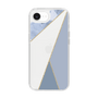 Slim Protection Case［ Marble Triangle Palette - Blue ］
