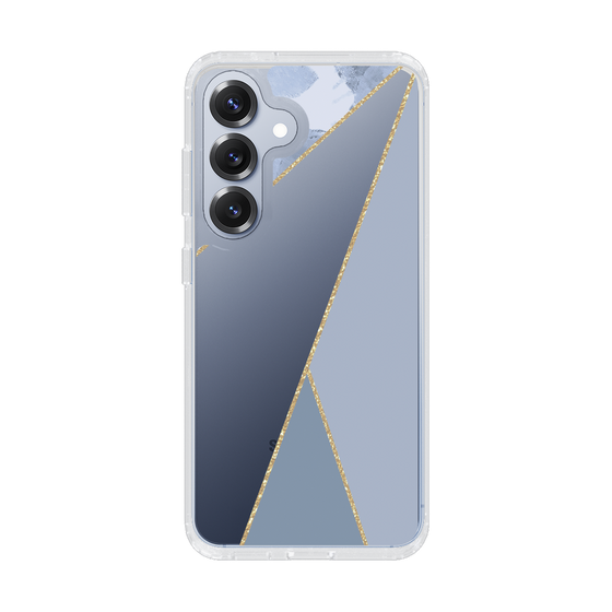 Slim Protection Case［ Marble Triangle Palette - Blue ］