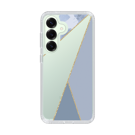 Slim Protection Case［ Marble Triangle Palette - Blue ］