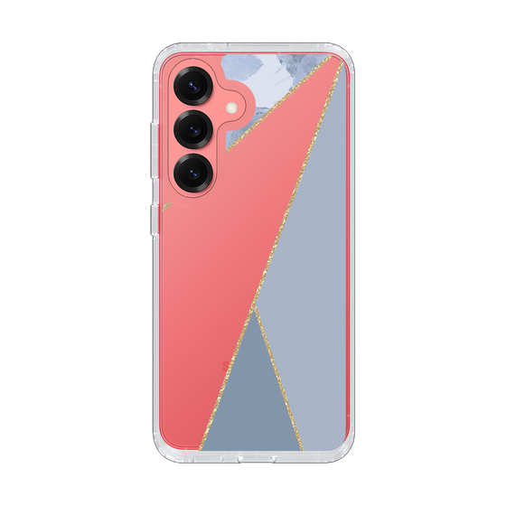Slim Protection Case［ Marble Triangle Palette - Blue ］
