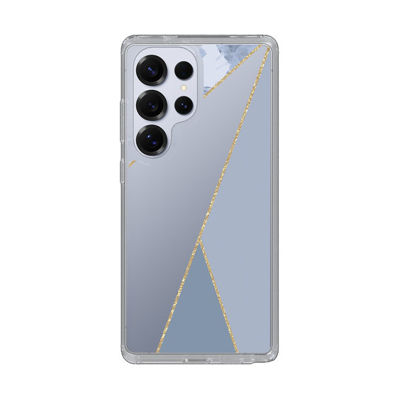 Slim Protection Case［ Marble Triangle Palette - Blue ］