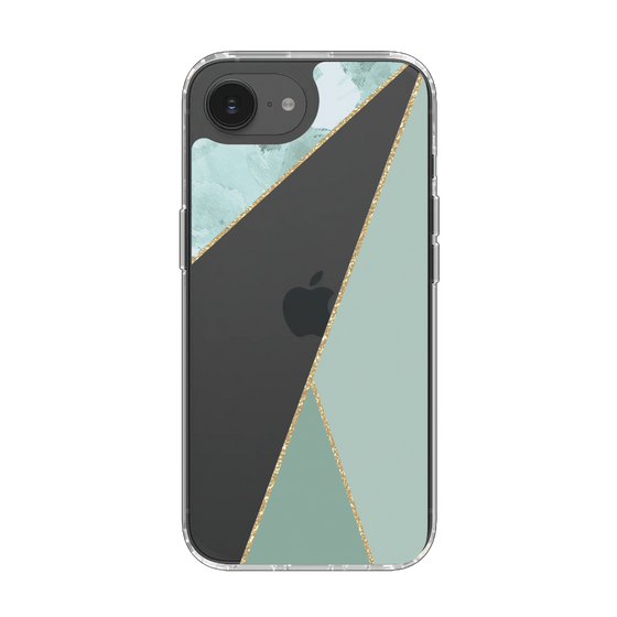 Slim Protection Case［ Marble Triangle Palette - Green ］