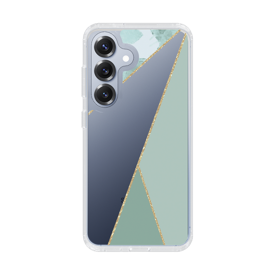 Slim Protection Case［ Marble Triangle Palette - Green ］