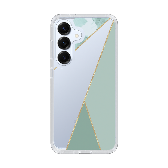 Slim Protection Case［ Marble Triangle Palette - Green ］