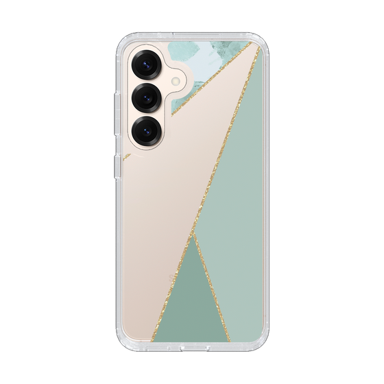 Slim Protection Case［ Marble Triangle Palette - Green ］