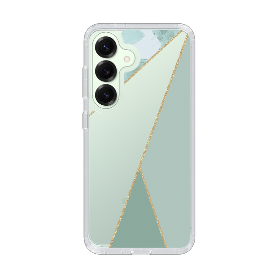 Slim Protection Case［ Marble Triangle Palette - Green ］