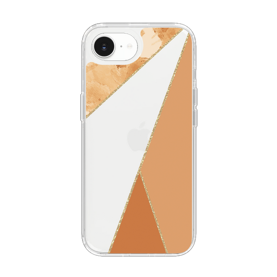 Slim Protection Case［ Marble Triangle Palette - Orange ］