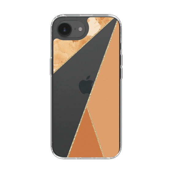 Slim Protection Case［ Marble Triangle Palette - Orange ］