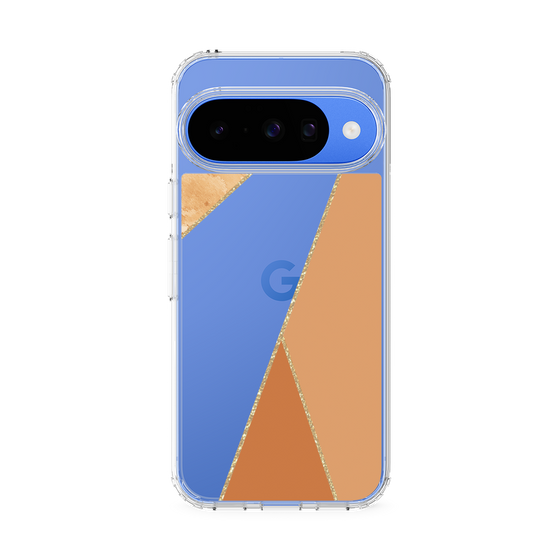 Slim Protection Case［ Marble Triangle Palette - Orange ］
