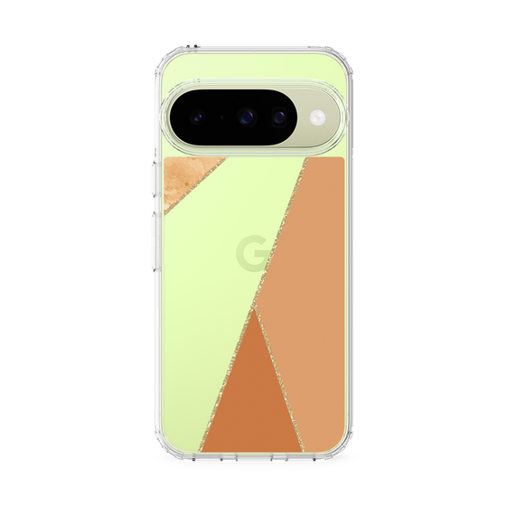 Slim Protection Case［ Marble Triangle Palette - Orange ］