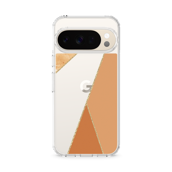 Slim Protection Case［ Marble Triangle Palette - Orange ］