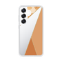 Slim Protection Case［ Marble Triangle Palette - Orange ］
