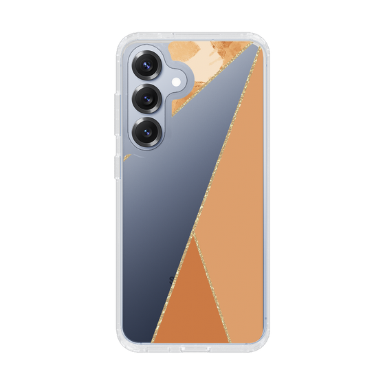 Slim Protection Case［ Marble Triangle Palette - Orange ］