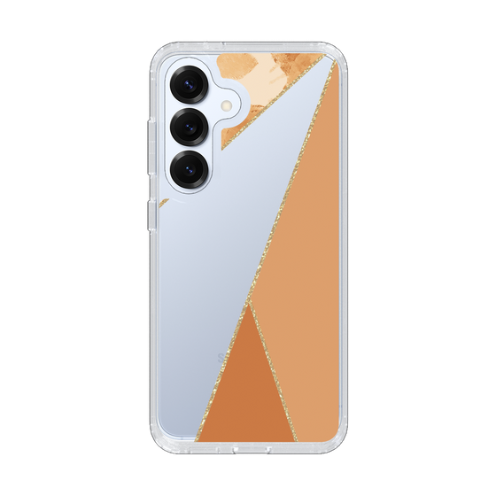 Slim Protection Case［ Marble Triangle Palette - Orange ］