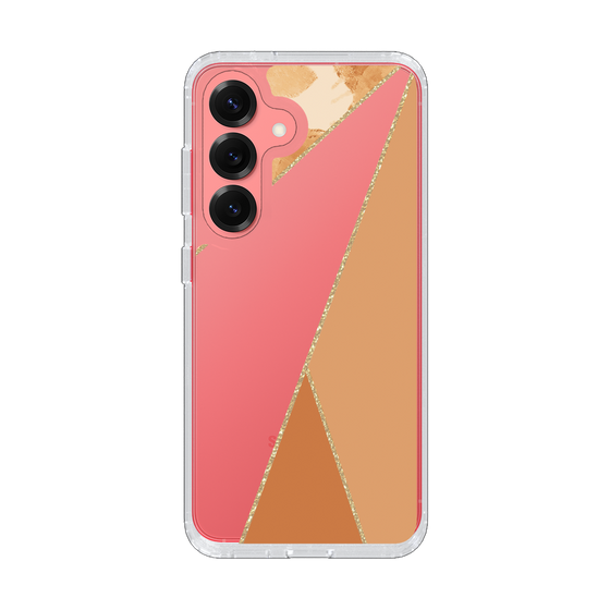 Slim Protection Case［ Marble Triangle Palette - Orange ］