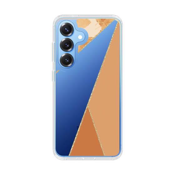 Slim Protection Case［ Marble Triangle Palette - Orange ］