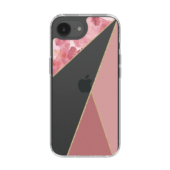 Slim Protection Case［ Marble Triangle Palette - Pink ］