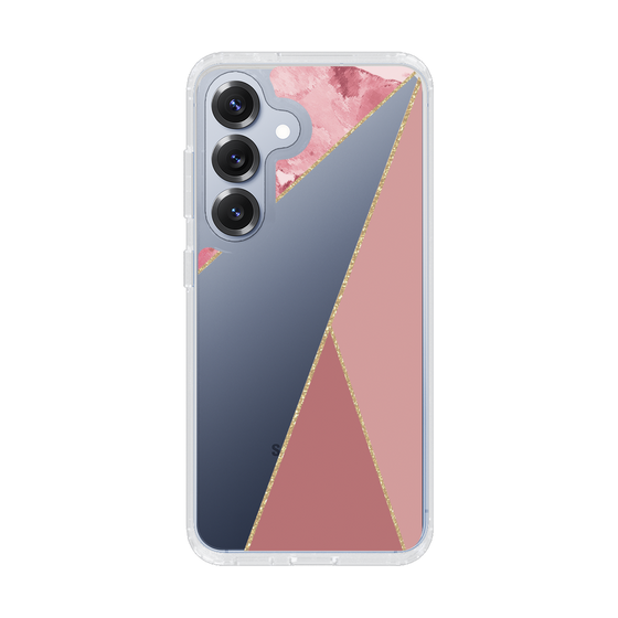 Slim Protection Case［ Marble Triangle Palette - Pink ］